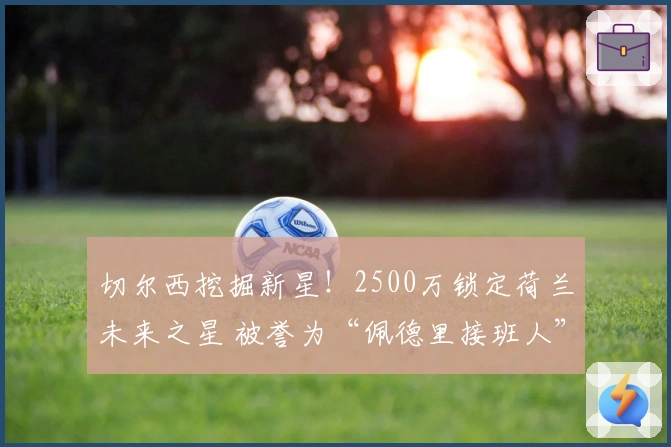 切尔西挖掘新星！2500万锁定荷兰未来之星 被誉为“佩德里接班人”